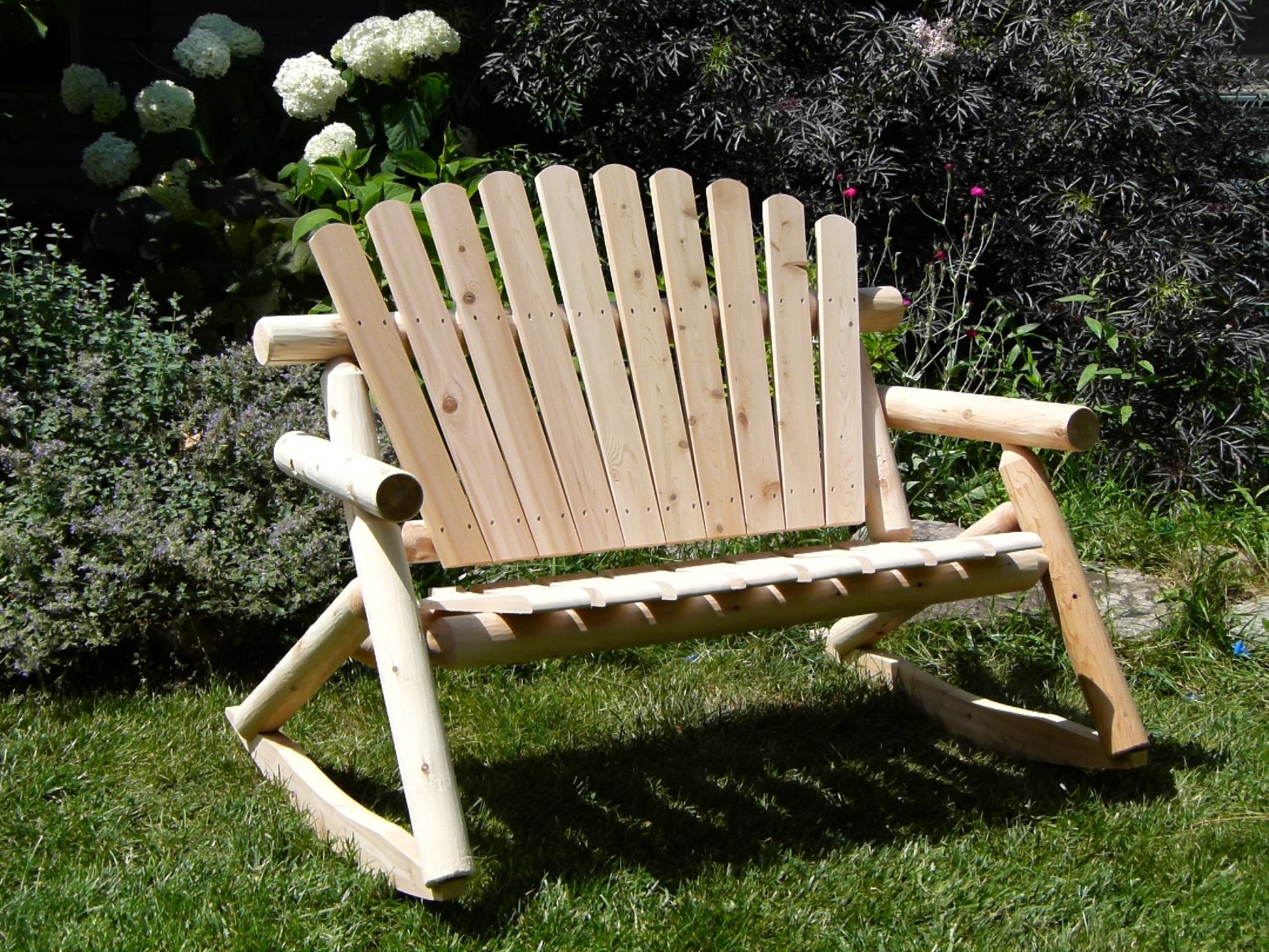 2 Person Cedar Rocker - Comfortable and Rustic Outdoor Seating - Cedar Creek Rustic Furniture