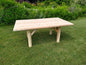 Rustic Outdoor Wood Dining Table - Handcrafted and Weather - Resistant - Cedar Creek Rustic Furniture