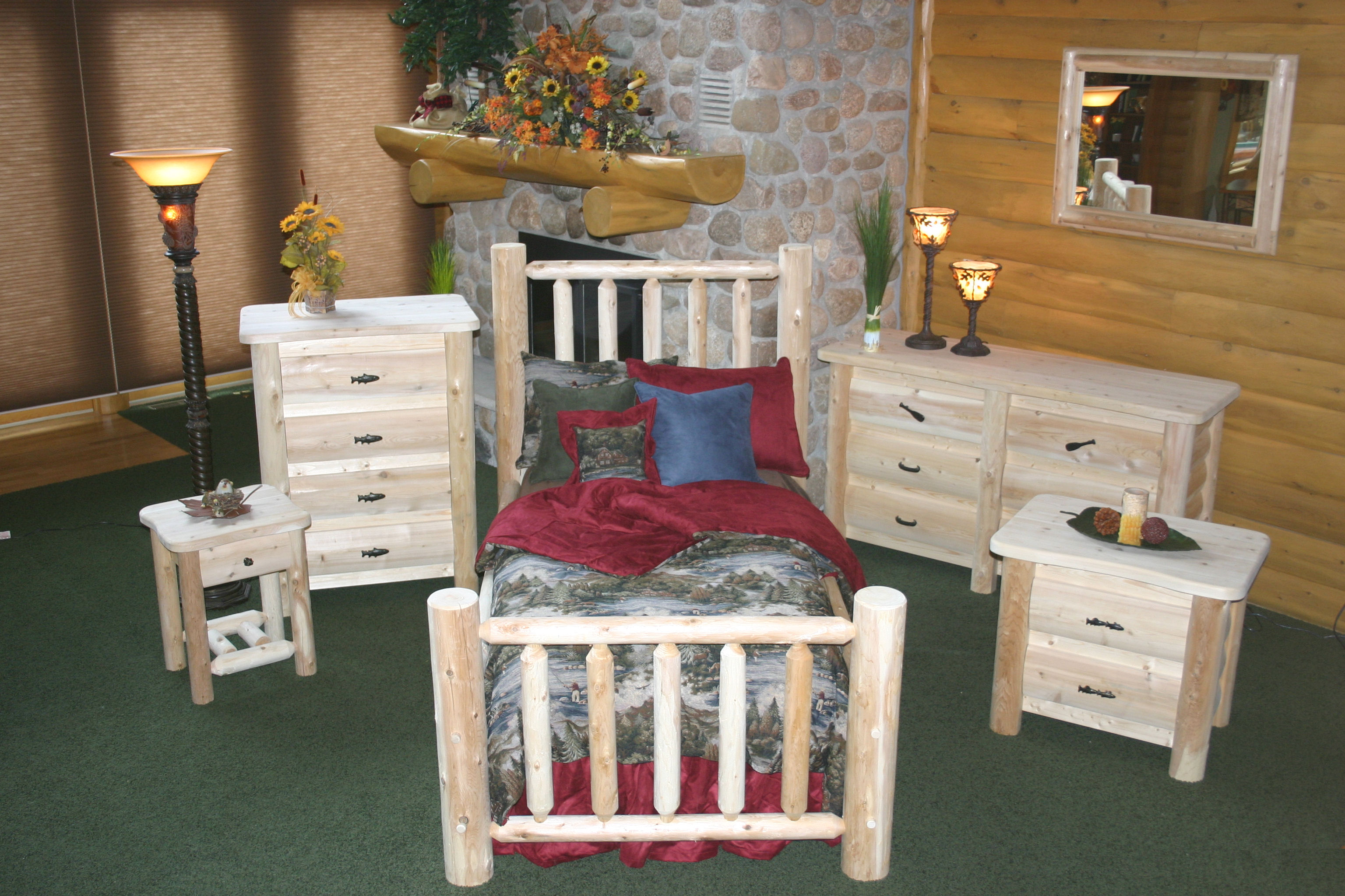 Cedar Creek Furniture Store Custom Cedar Log Furniture